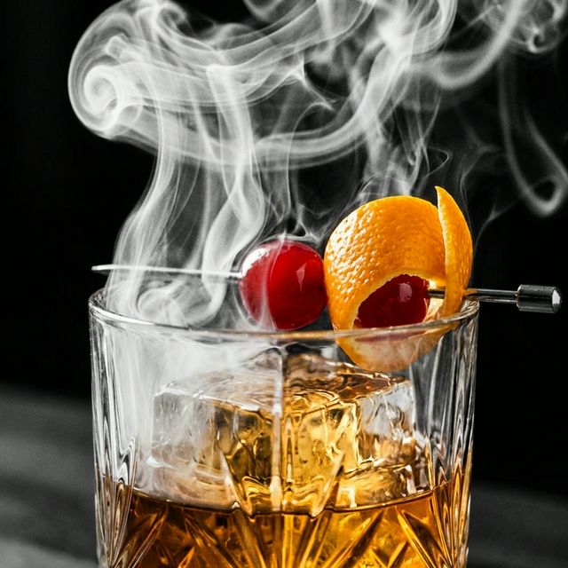 Smoked Old Fashioned with Selective Color